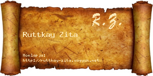 Ruttkay Zita névjegykártya